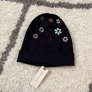 Anthropologie Flower Beanie